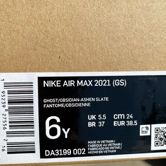 Nike Air Max 2021 Ghost/Obsidian/Ashen Slate Running Shoes Sneakers - Picture 14 of 16